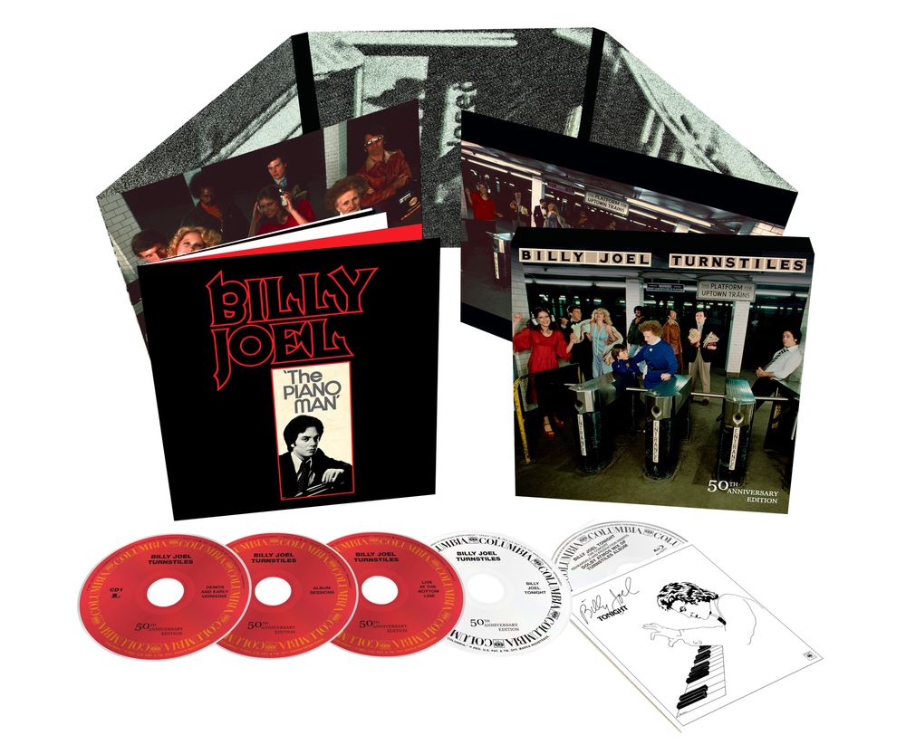 the album cover for Billy Joel - Turnstiles - 50th Anniversary Edition
