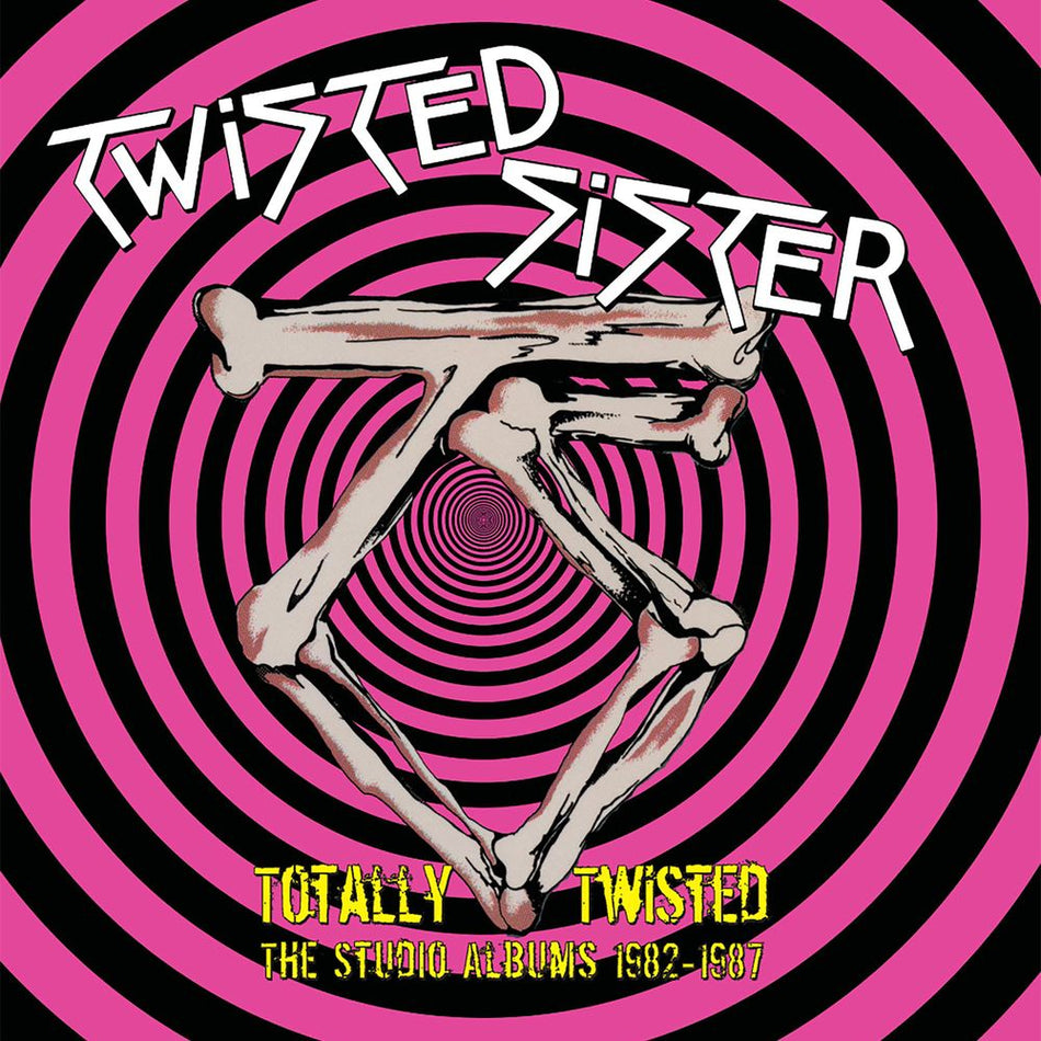 the album cover for Twisted Sister - Totally Twisted: The Studio Albums 1982-1987 [Multicolor 5LP Box Set]