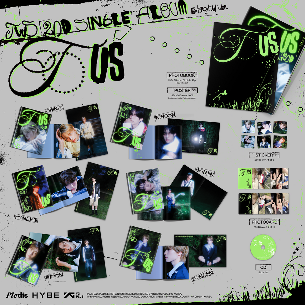 the album cover for TWS - TWS 2nd Single Album 'TO US' [Everglow Ver.]