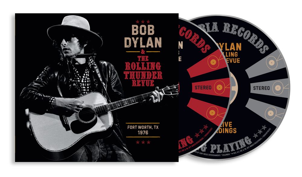 the album cover for Bob Dylan - The Rolling Thunder Revue 1976: Fort Worth Texas, May 16th