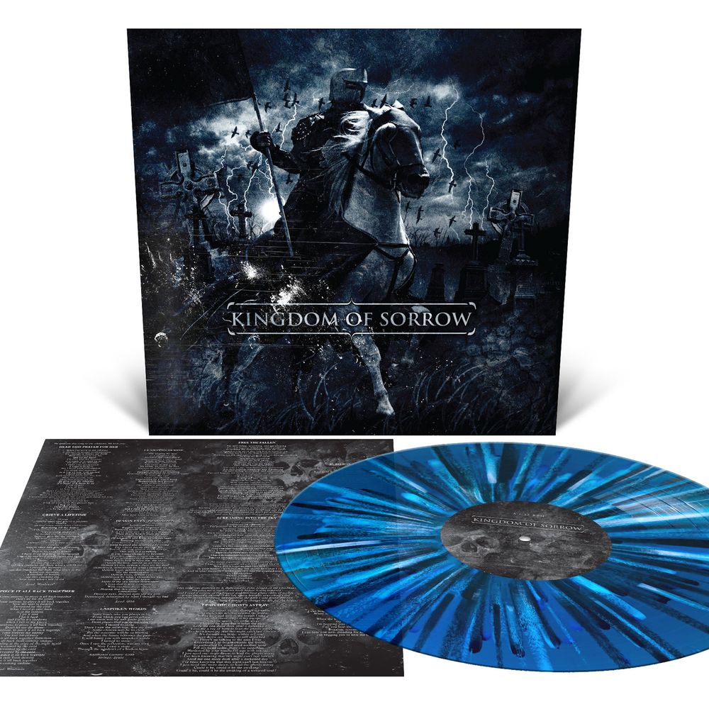 the album cover for Kingdom Of Sorrow - Kingdom of Sorrow - [Sea Blue with Splatter]