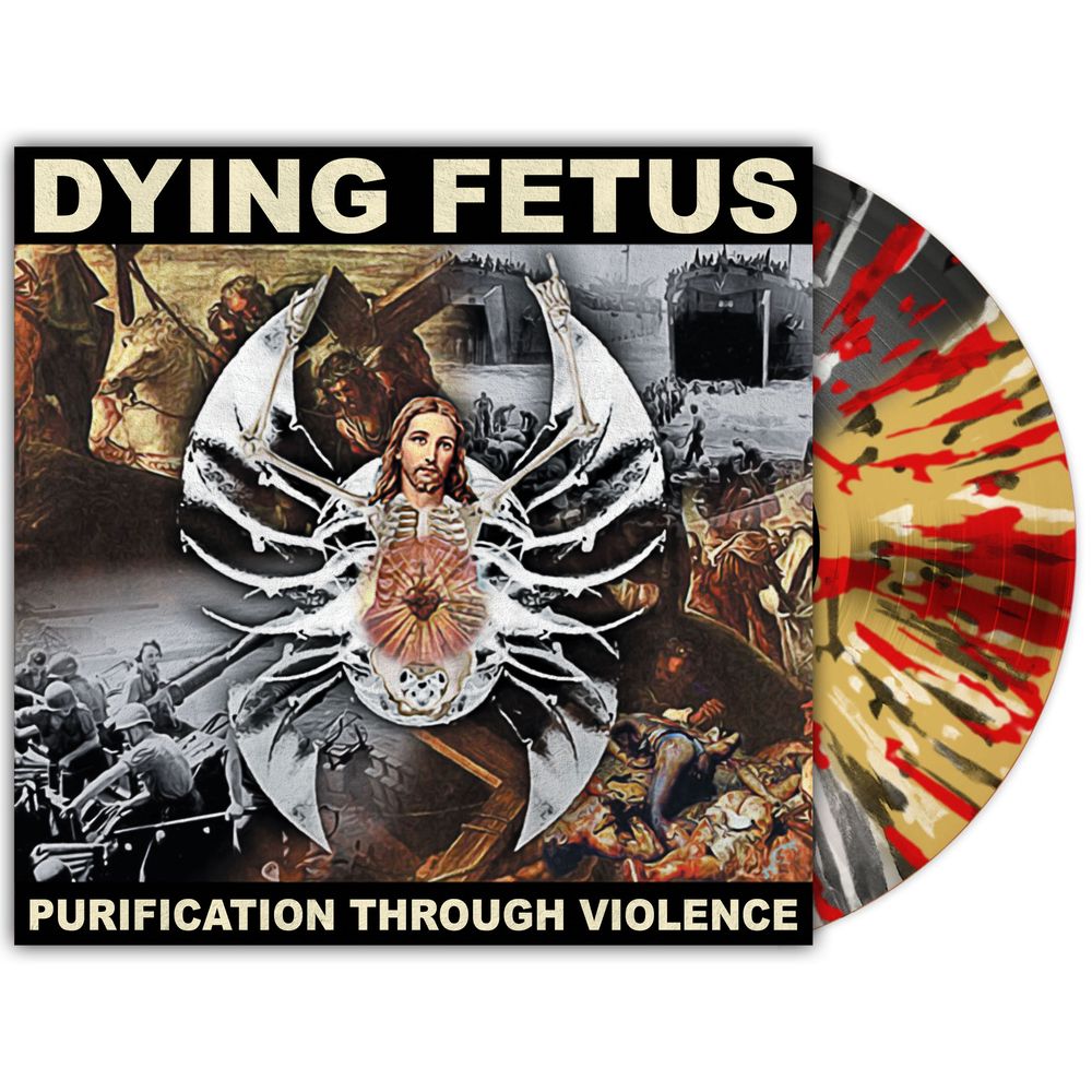 the album cover for Dying Fetus - Purification Through Violence - [Quad Color with Splatter]