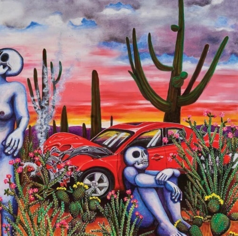 the album cover for Indigo de Souza - All of This Will End [Crimson Sundown LP]