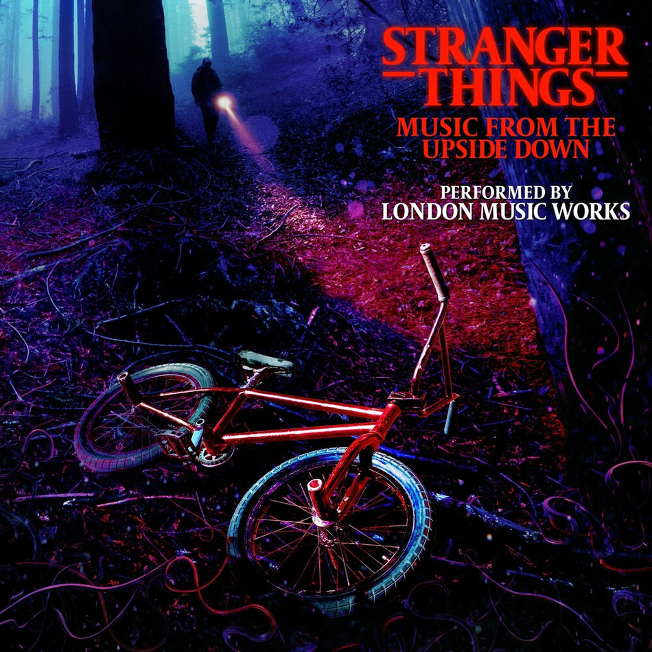 the album cover for London Music Works (Blue) (Colv) (Red) - Stranger Things - Red & Blue (Blue) [Colored Vinyl] (Red)