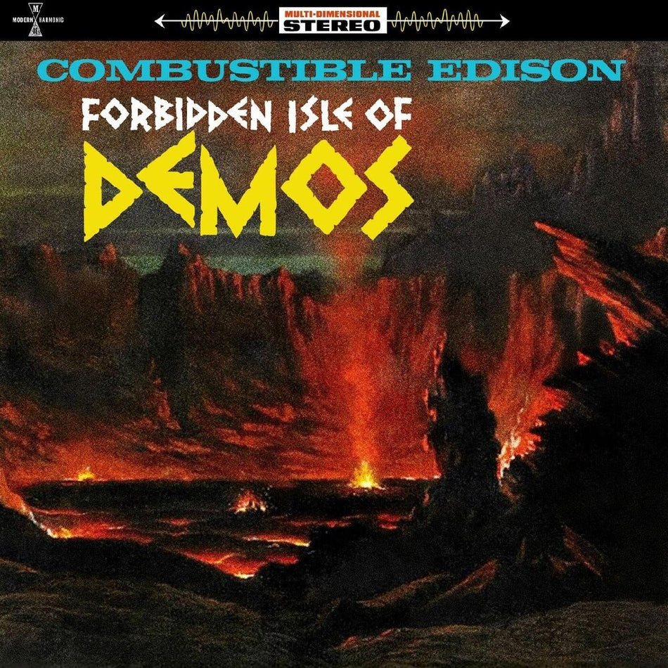 the album cover for Combustible Edison - Forbidden Isle Of Demos