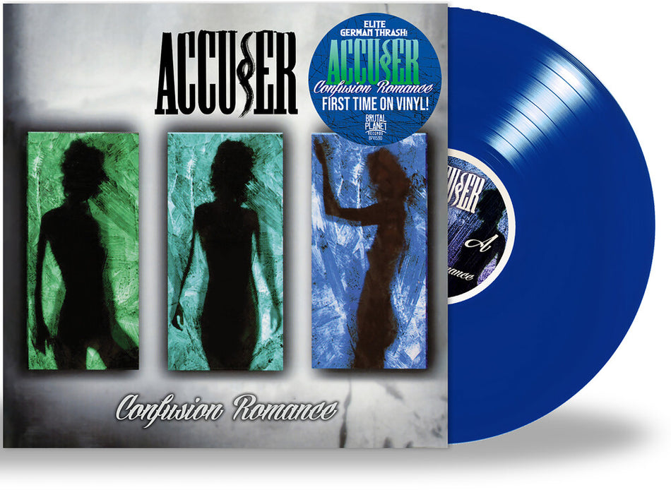 the album cover for Accuser - Confusion Romance (Blue) [Colored Vinyl]