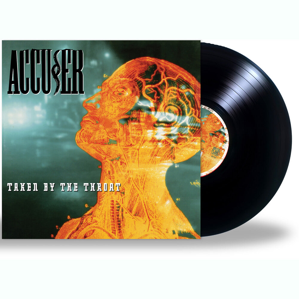 the album cover for Accuser - Taken By The Throat + Scribe Ep
