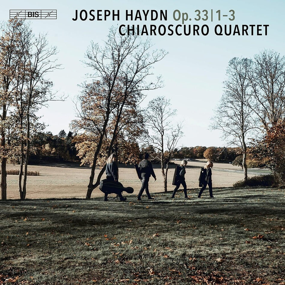 the album cover for Haydn / Chiaroscuro Quartet - String Quartets Nos. 1-3, Op. 33 (Hybr)