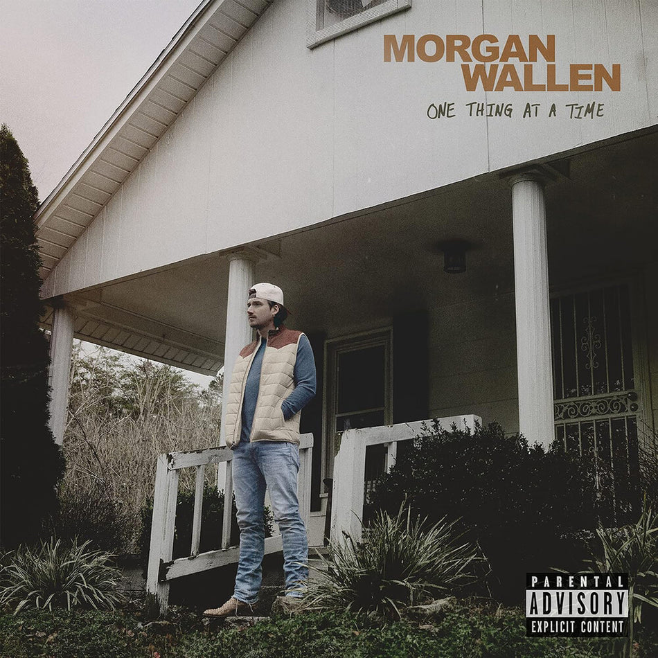 the album cover for Morgan Wallen - One Thing At A Time [Bone White 3 LP]
