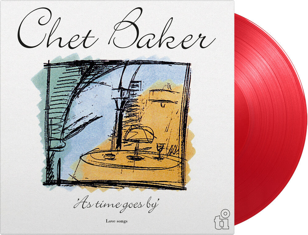 the album cover for Chet Baker - As Time Goes By: Love Songs [Colored Vinyl] [180 Gram] (Red)