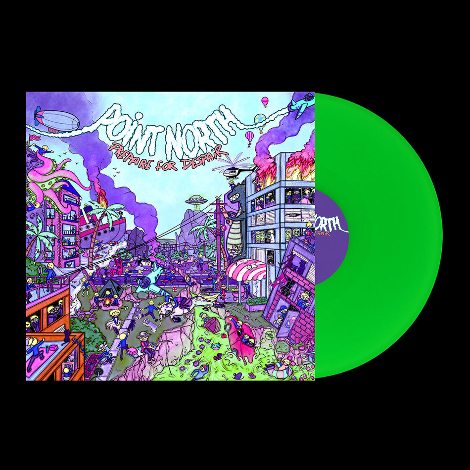 the album cover for Point North - Prepare For Despair - Green [Colored Vinyl] (Grn)