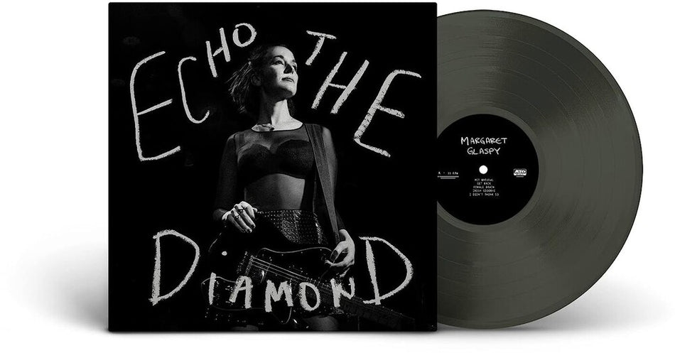 the album cover for Margaret Glaspy - Echo The Diamond [Black Ice LP]