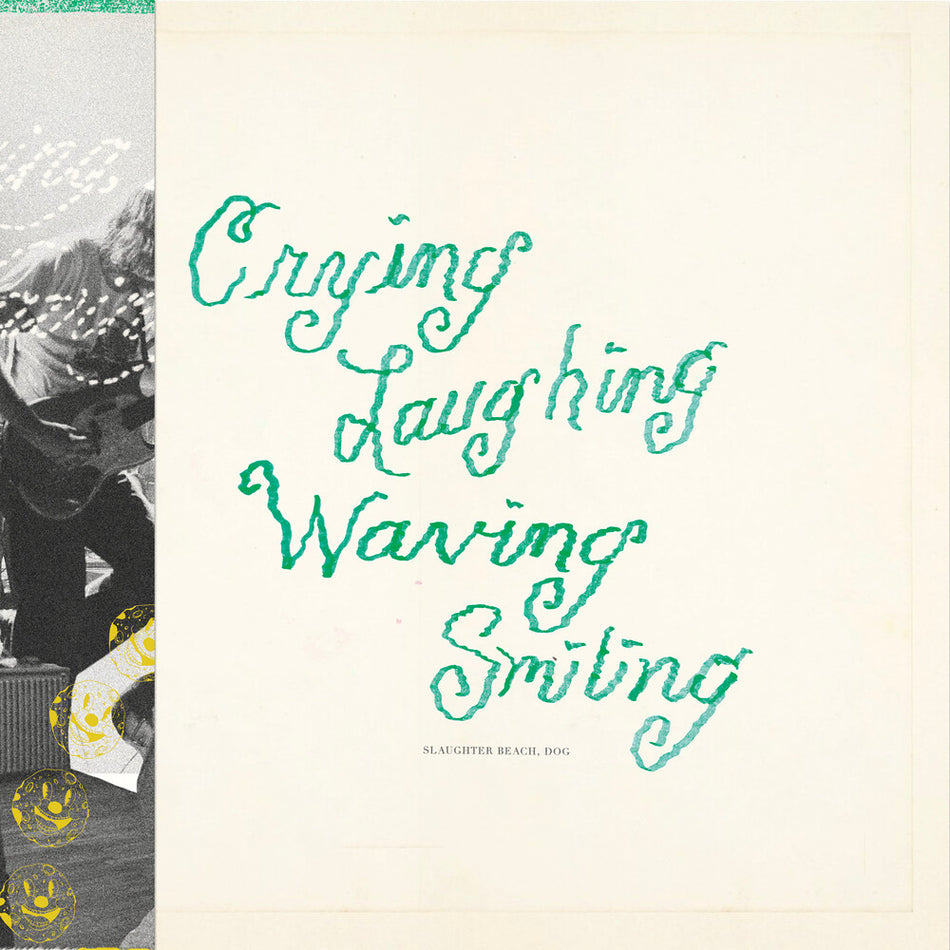 the album cover for Slaughter Beach, Dog - Crying Laughing Waving Smiling (Blk) [Colored Vinyl] [Clear Vinyl]