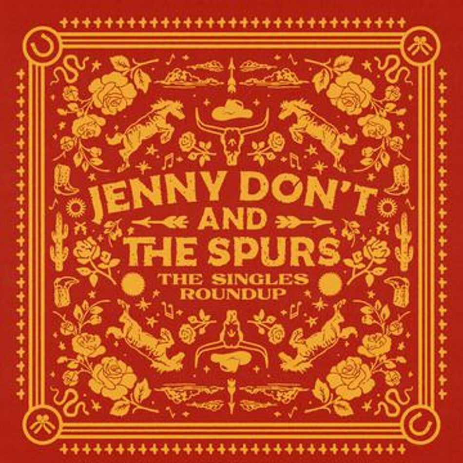 the album cover for Jenny Don't & the Spurs - Singles Roundup