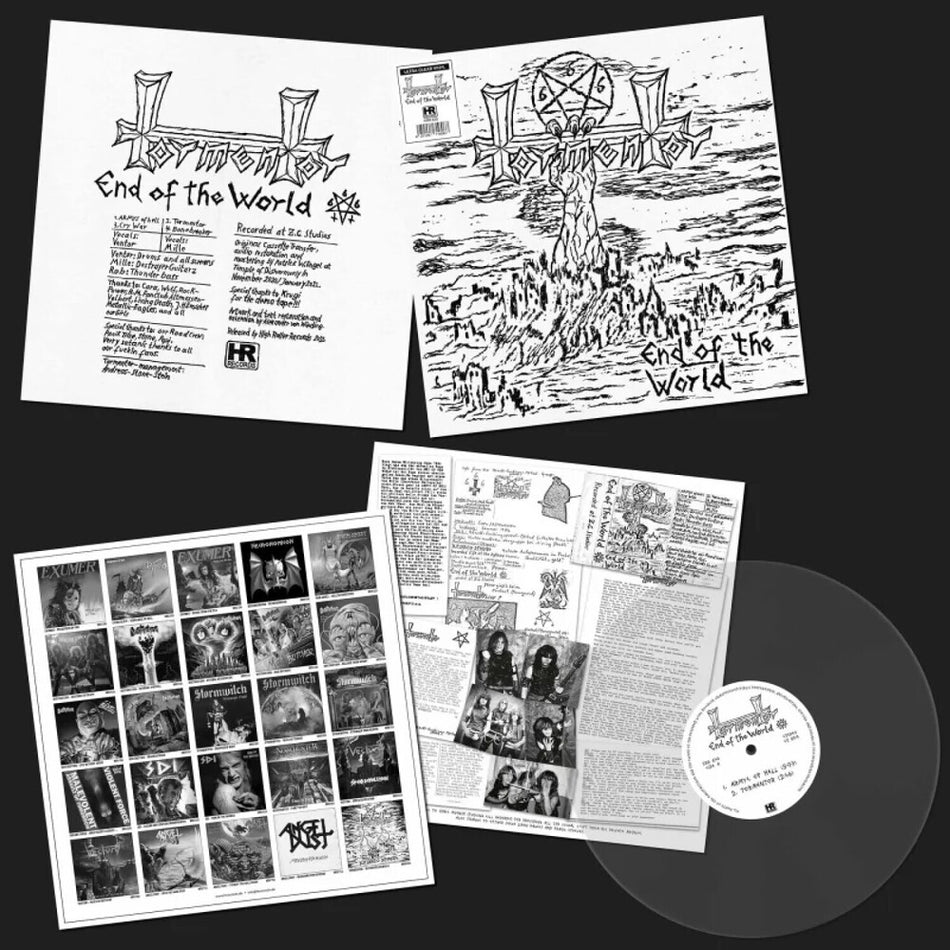 the album cover for Tormentor - End Of The World Demo '84 - Trans Ultra Clear
