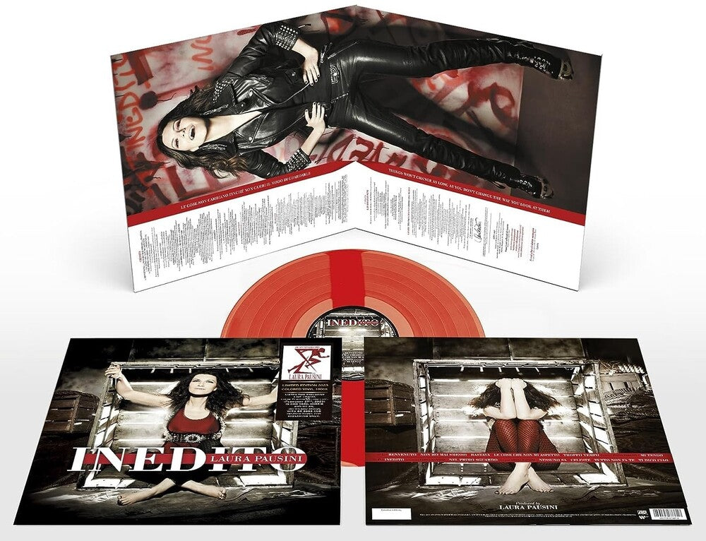 the album cover for Laura Pausini - Inedito [Clear Vinyl] [Limited Edition] [180 Gram] (Red) (Numb) (Ita)