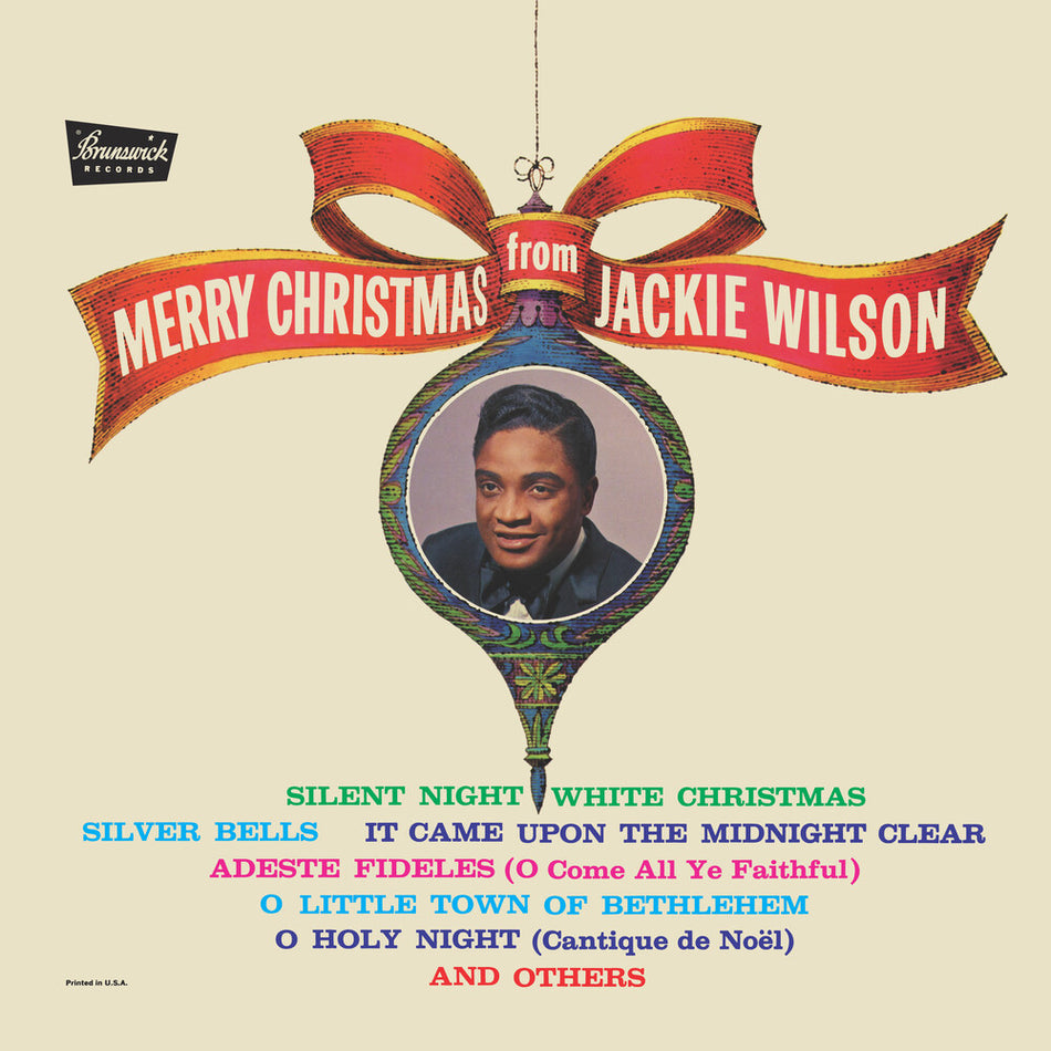 the album cover for Jackie Wilson - Merry Christmas From Jackie Wilson [Colored Vinyl] (Grn)