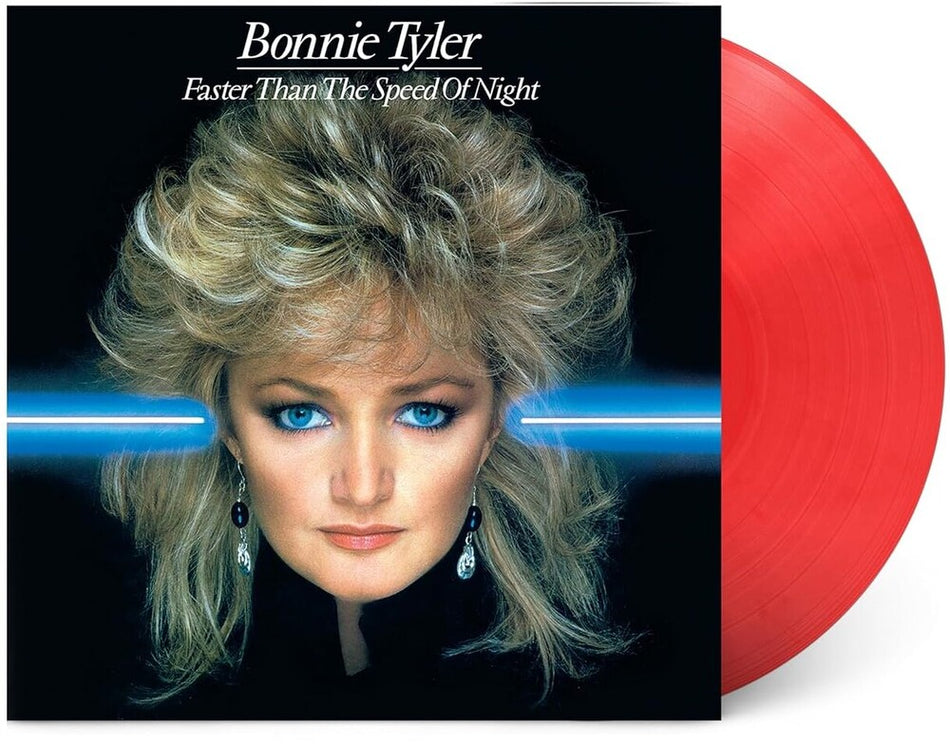 the album cover for Bonnie Tyler - Faster Than The Speed Of Night - 25th Anniversary