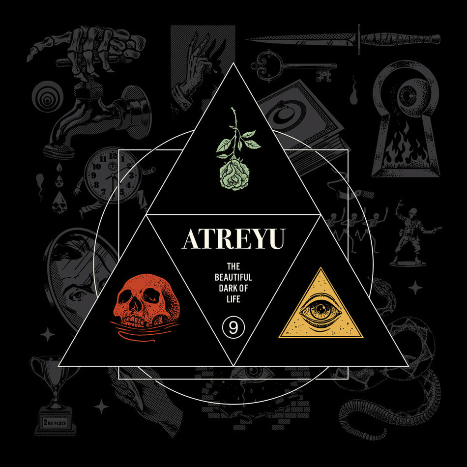the album cover for Atreyu - The Beautiful Dark of Life [Glow-In-The-Dark Clear 2LP]
