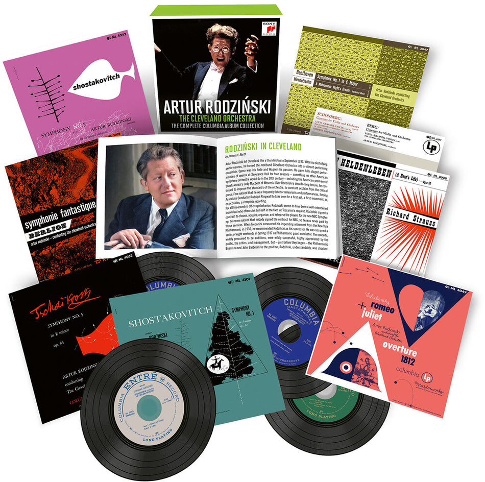 the album cover for L Beethoven .V. / Berg / Cleveland Orchestra - Cleveland Orchestra Complete Columbia Album