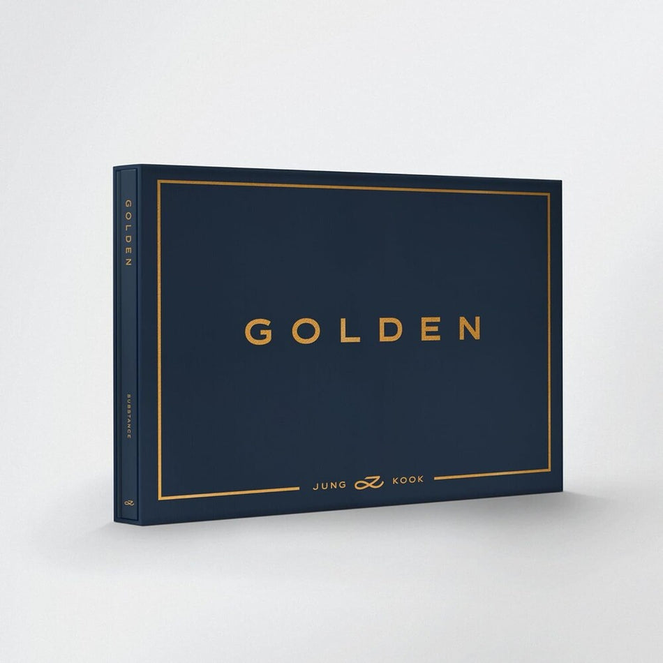 the album cover for Jung Kook (BTS) - GOLDEN [SUBSTANCE]