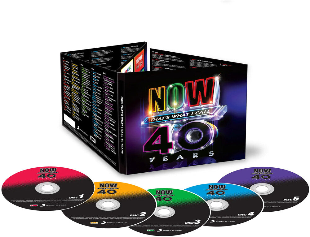 the album cover for Now That's What I Call 40 Years / Various - Now That's What I Call 40 Years / Various (Uk)