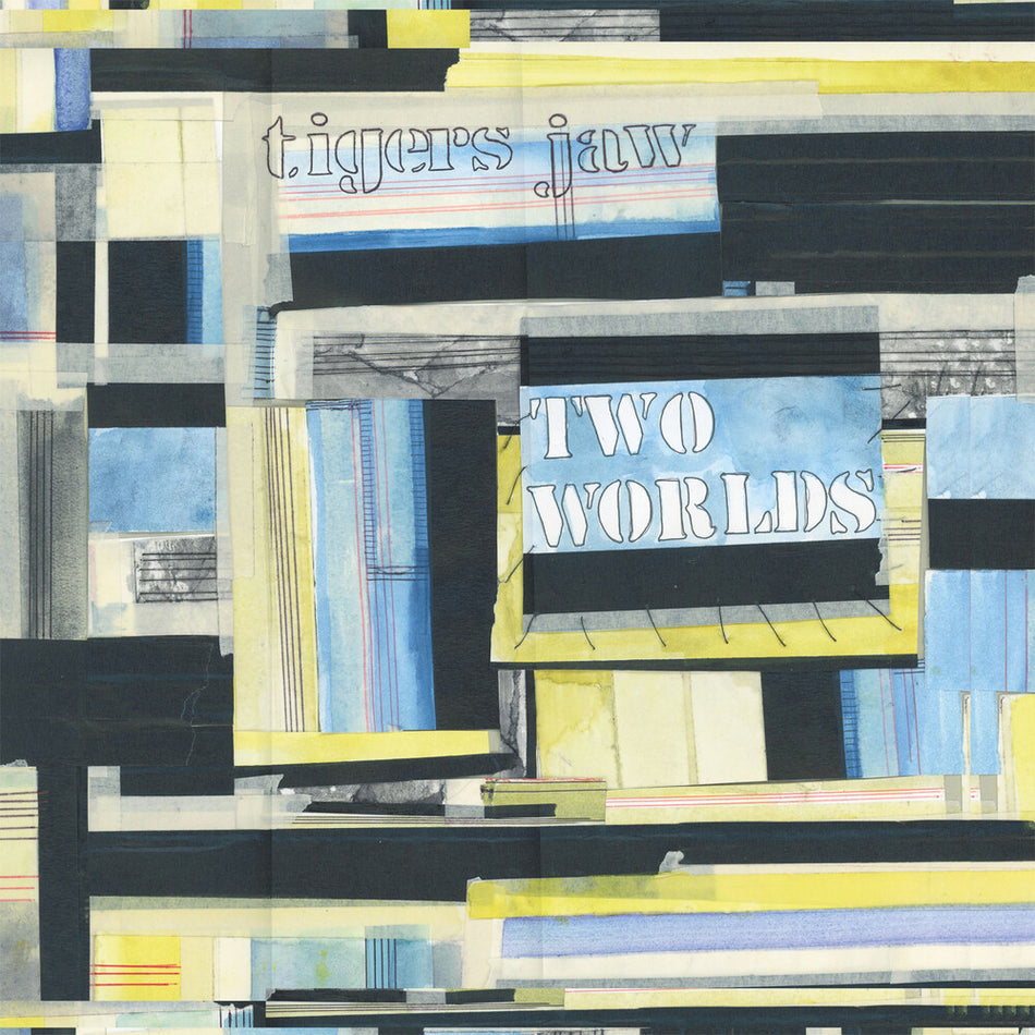 the album cover for Tigers Jaw - Two Worlds - Silver [Colored Vinyl] (Slv)