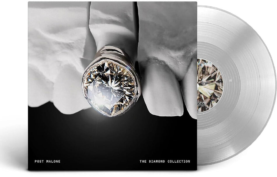 the album cover for Post Malone - The Diamond Collection [Metallic Silver 2 LP]