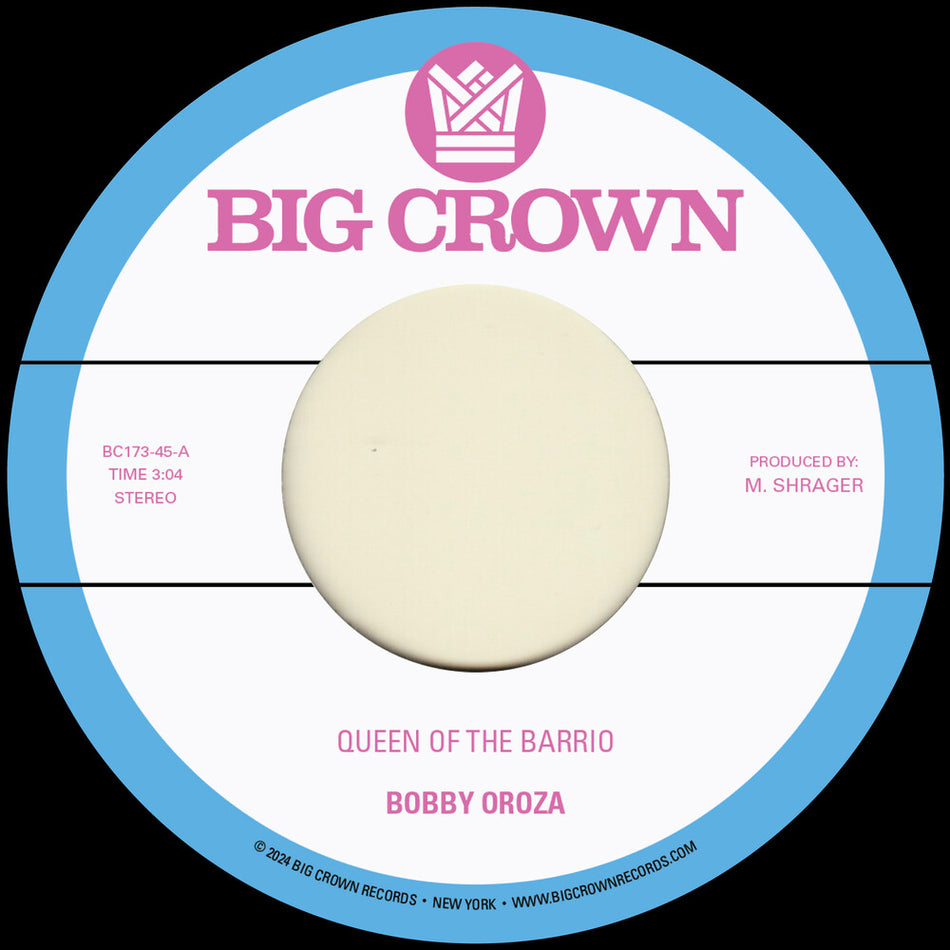 the album cover for Bobby Oroza - Queen Of The Barrio B/W Goddess