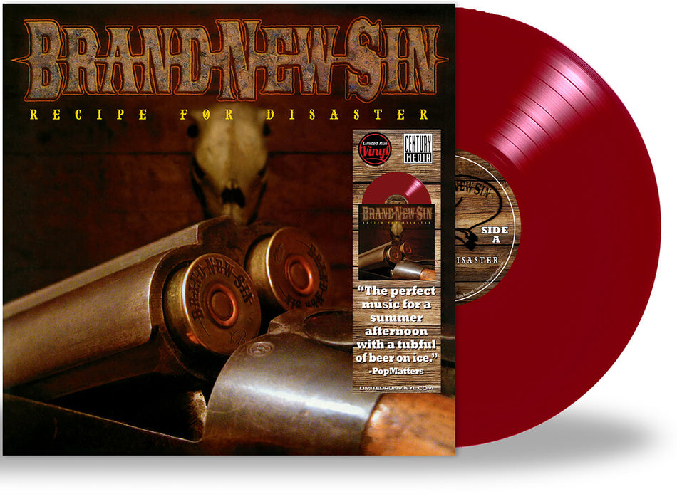 the album cover for Brand New Sin - Recipe For Disaster