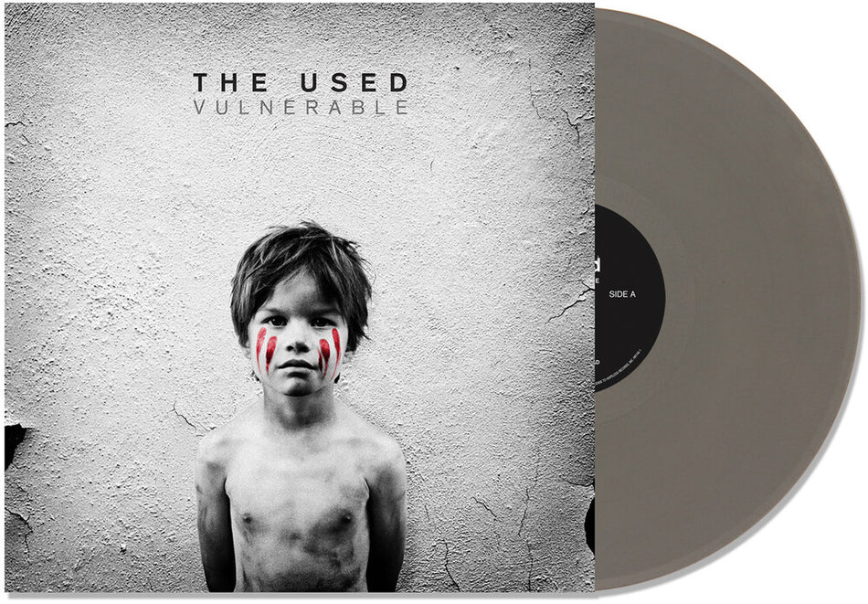 the album cover for The Used - Vulnerable - Silver [Colored Vinyl] (Slv) [Reissue]