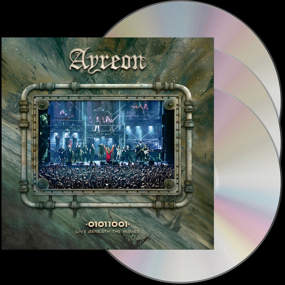 the album cover for Ayreon - 01011001 - Live Beneath The Waves (Bonus Dvd)
