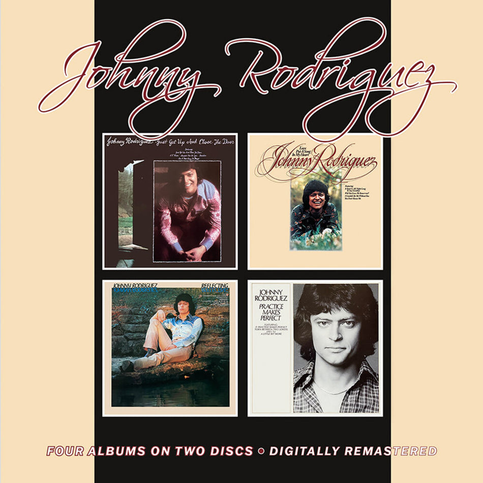 the album cover for Johnny Rodriguez - Just Get Up & Close / Love Put A Song / Reflectin