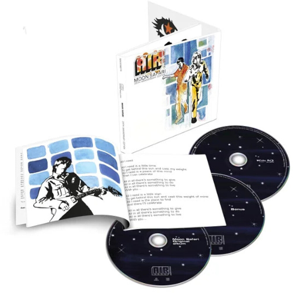 the album cover for Unknown Artist - Moon Safari - 2CD with Blu-Ray