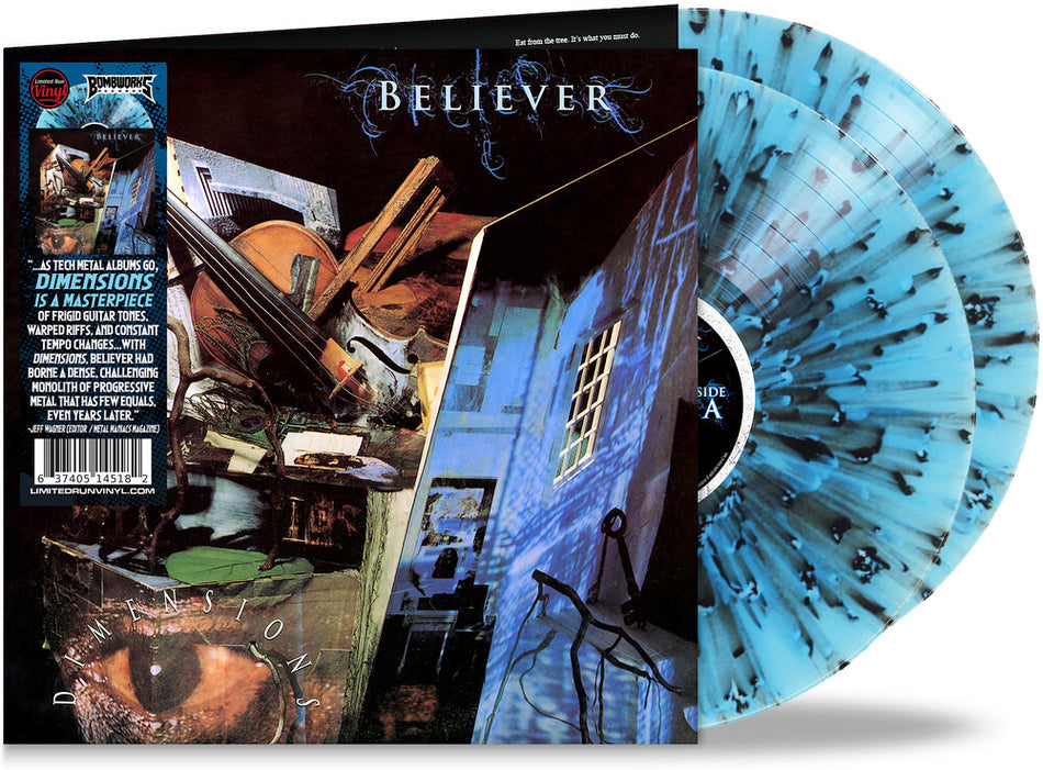 the album cover for Believer - Dimensions (Blk) (Blue) [Colored Vinyl] (Gate) [Limited Edition]