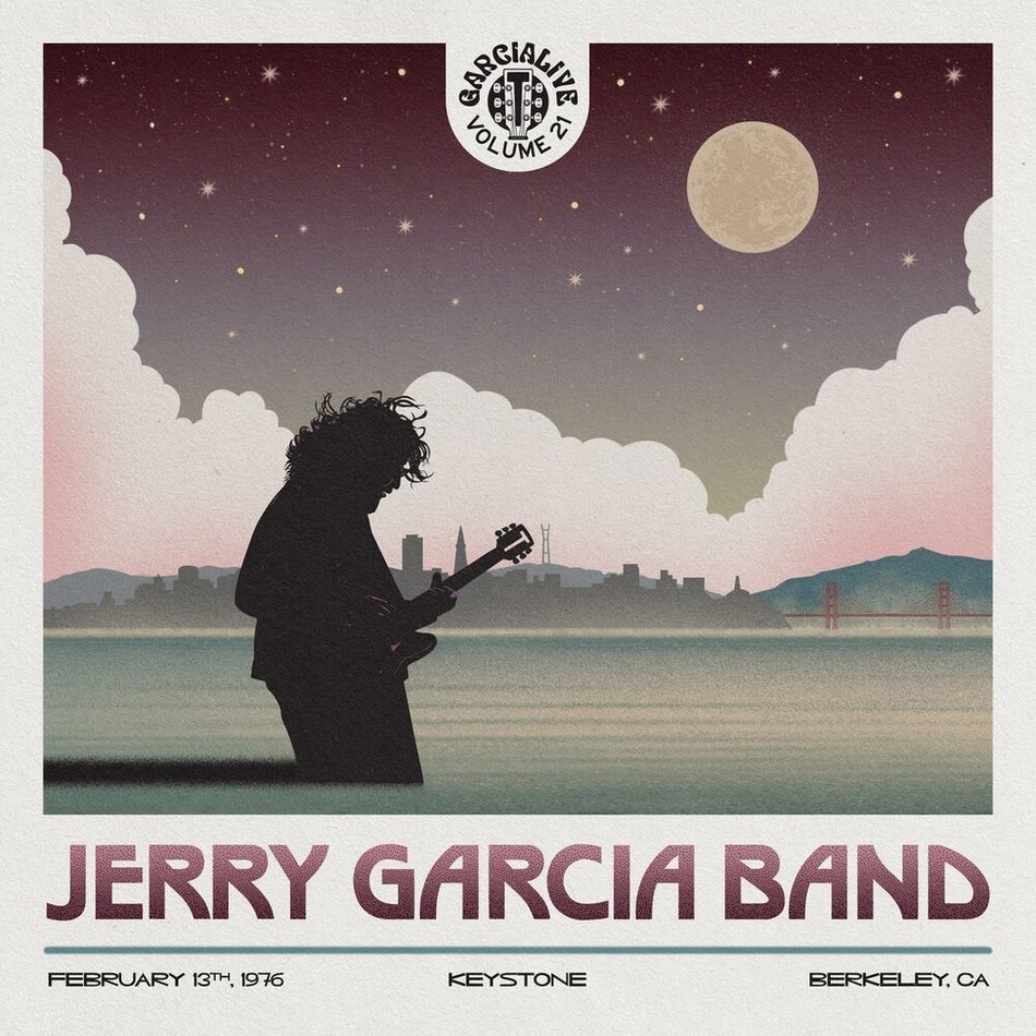 the album cover for Jerry Garcia - Garcialive Vol. 21: February 13th, 1976 - Keystone