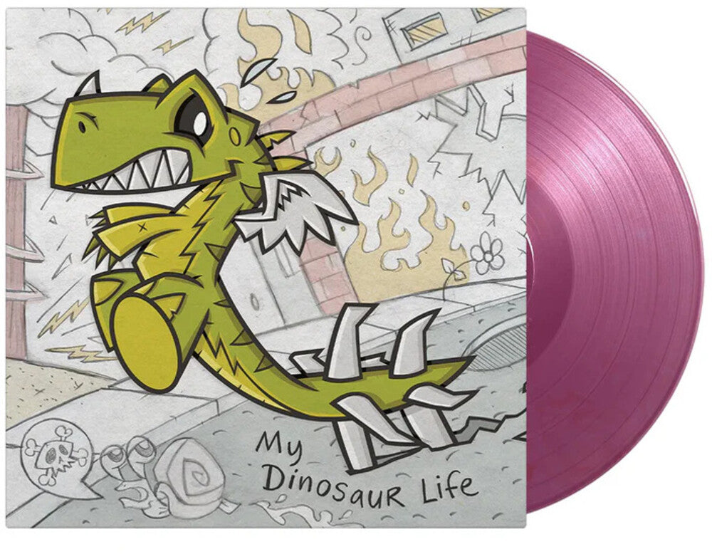 the album cover for Motion City Soundtrack - My Dinosaur Life [Colored Vinyl] [Limited Edition] [180 Gram] (Purp) (Red)