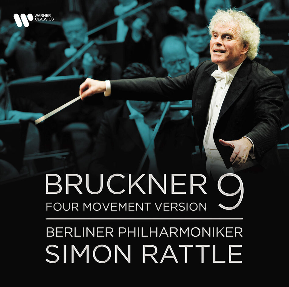 the album cover for Sir Rattle  Simon / Berliner Philharmoniker - Bruckner: Symphony No. 9 In D Minor