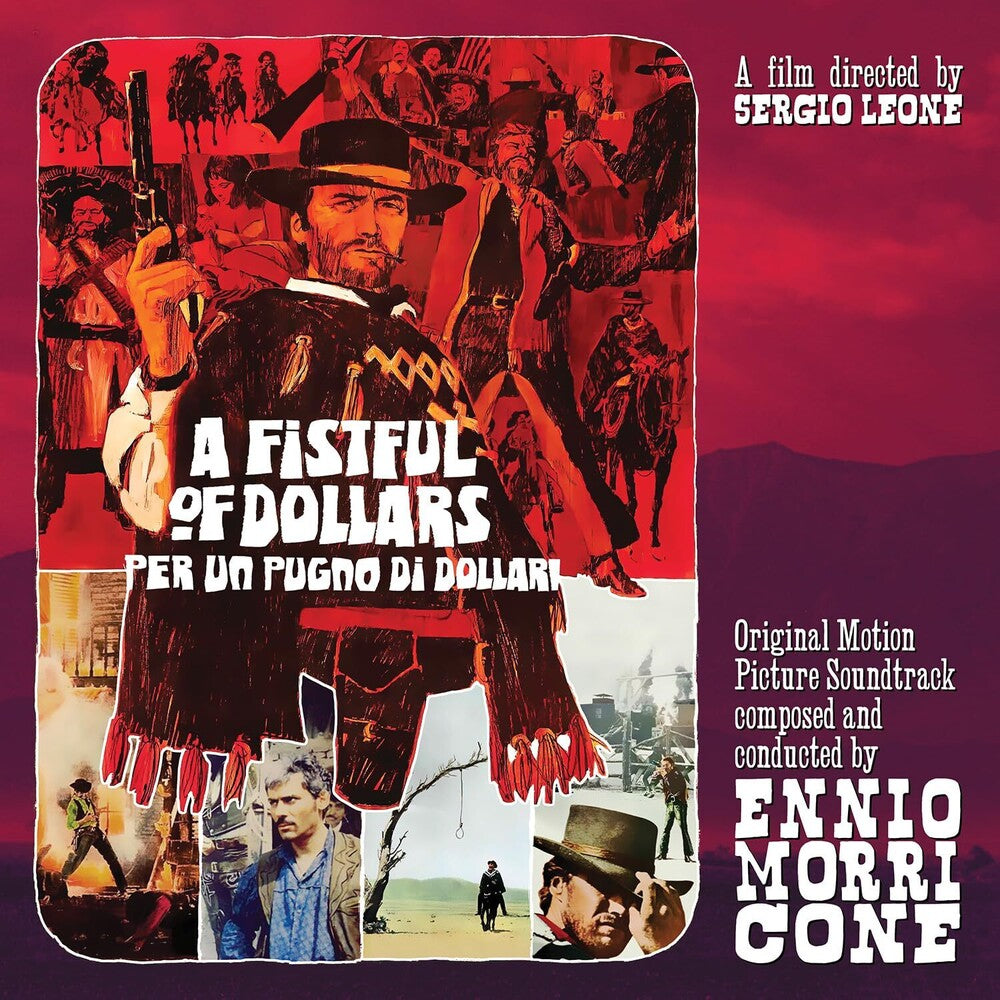 the album cover for Ennio Morricone  (Colv) (Ltd) (Red) (Ita) - Fistful Of Dollars - O.S.T. [Colored Vinyl] [Limited Edition] (Red)