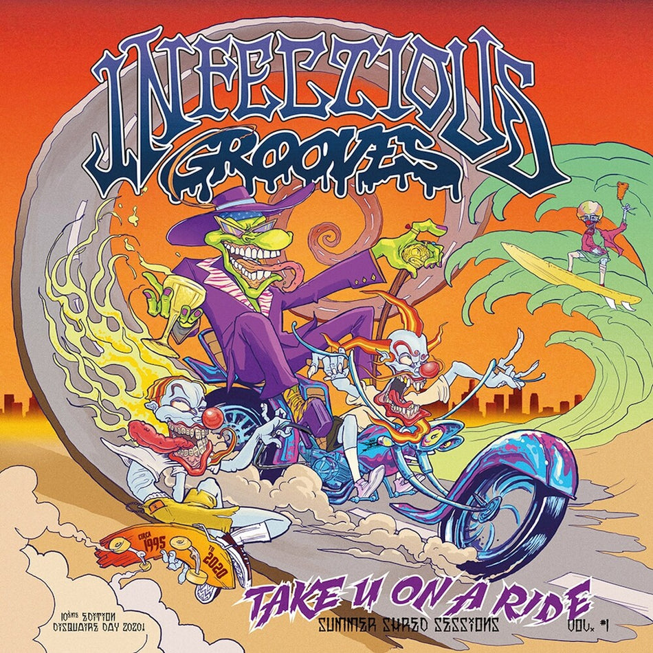 the album cover for Infectious Grooves - Take U On A Ride - Purple [Colored Vinyl] (Purp)