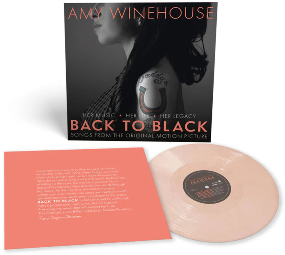 the album cover for Back To Black - O.S.T. (Colv) (Ltd) (Pech) (Can) - Back To Black - O.S.T. [Colored Vinyl] [Limited Edition] (Pech) (Can)