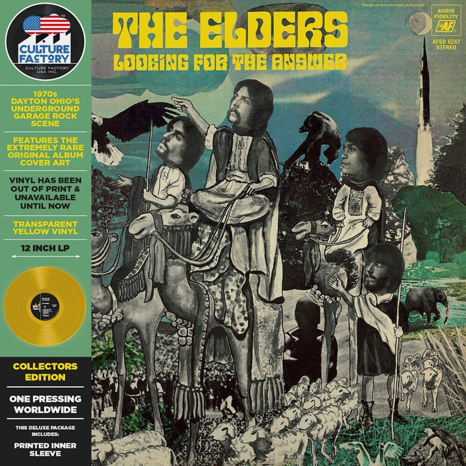 the album cover for Elders - Looking For The Answer [Colored Vinyl] [Deluxe] [Limited Edition] (Ylw)