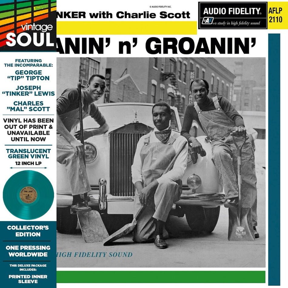 the album cover for Tip & Tinker / Charlie Scott - Moanin' N Groanin' [Colored Vinyl] [Deluxe] (Grn) [Limited Edition] [Remastered]
