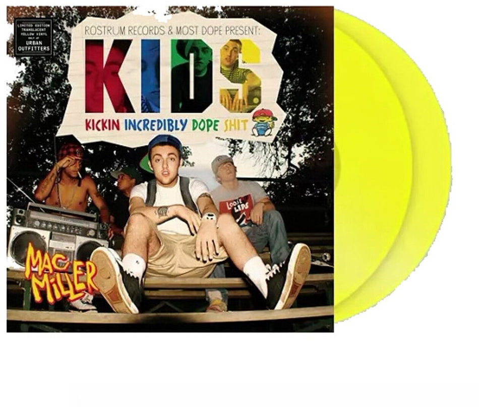 the album cover for Mac Miller - K.I.D.S. [Yellow]