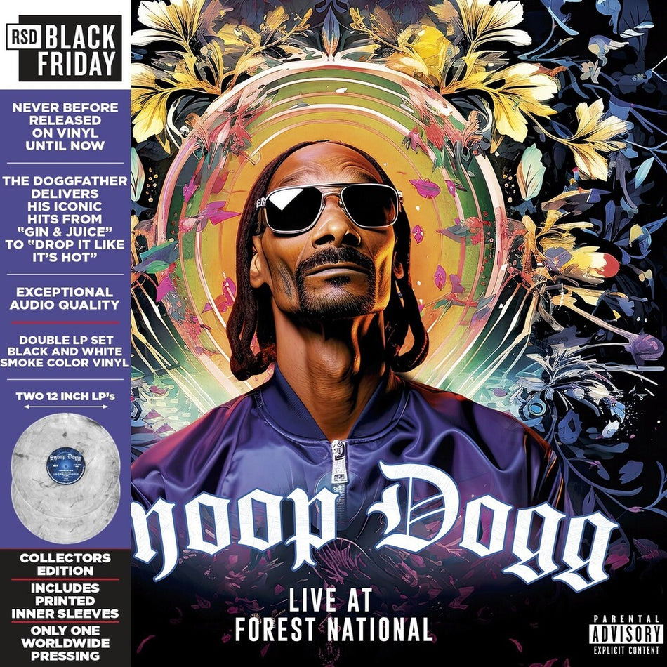 the album cover for Snoop Dogg - Live At Forest National - 2005 (Rsd) (Blk) [Colored Vinyl] [RSD Black Friday 2024]