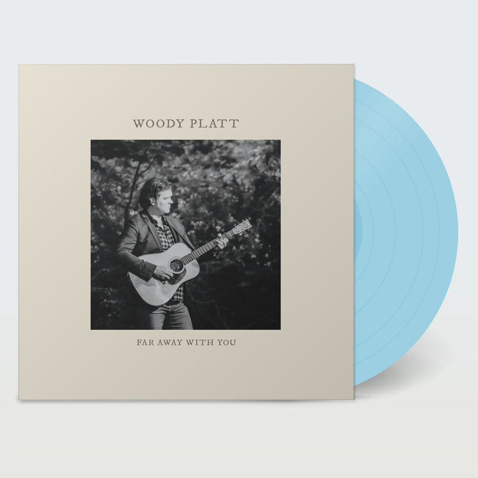 the album cover for Woody Platt - Far Away With You (Blue) [Colored Vinyl] [Limited Edition] (Ofgv)