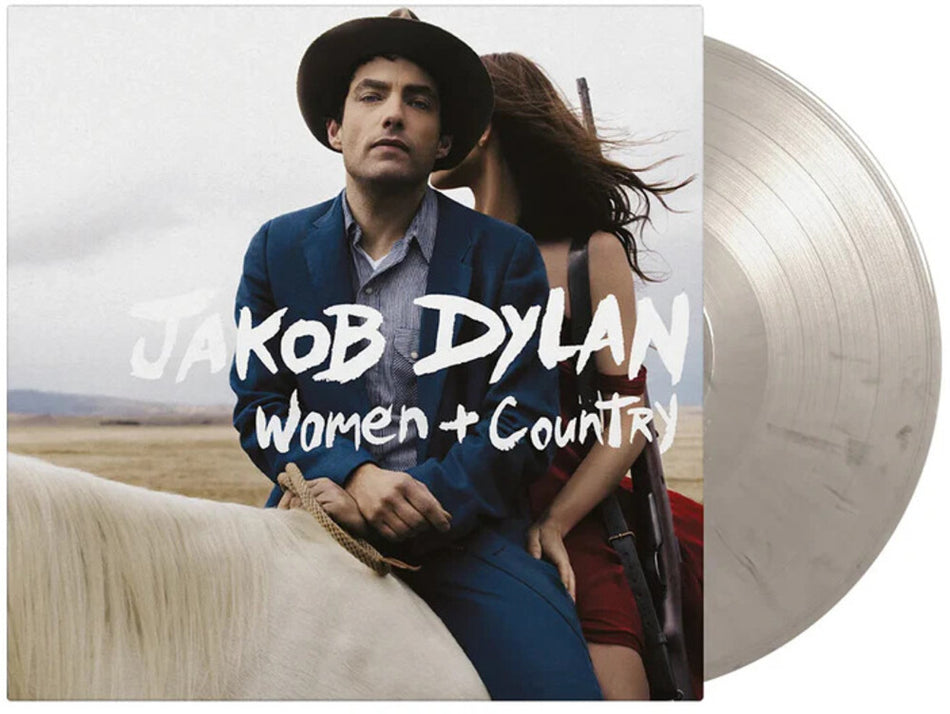 the album cover for Jakob Dylan - Women & Country [Colored Vinyl] (Gry) [Limited Edition] [180 Gram] (Hol)