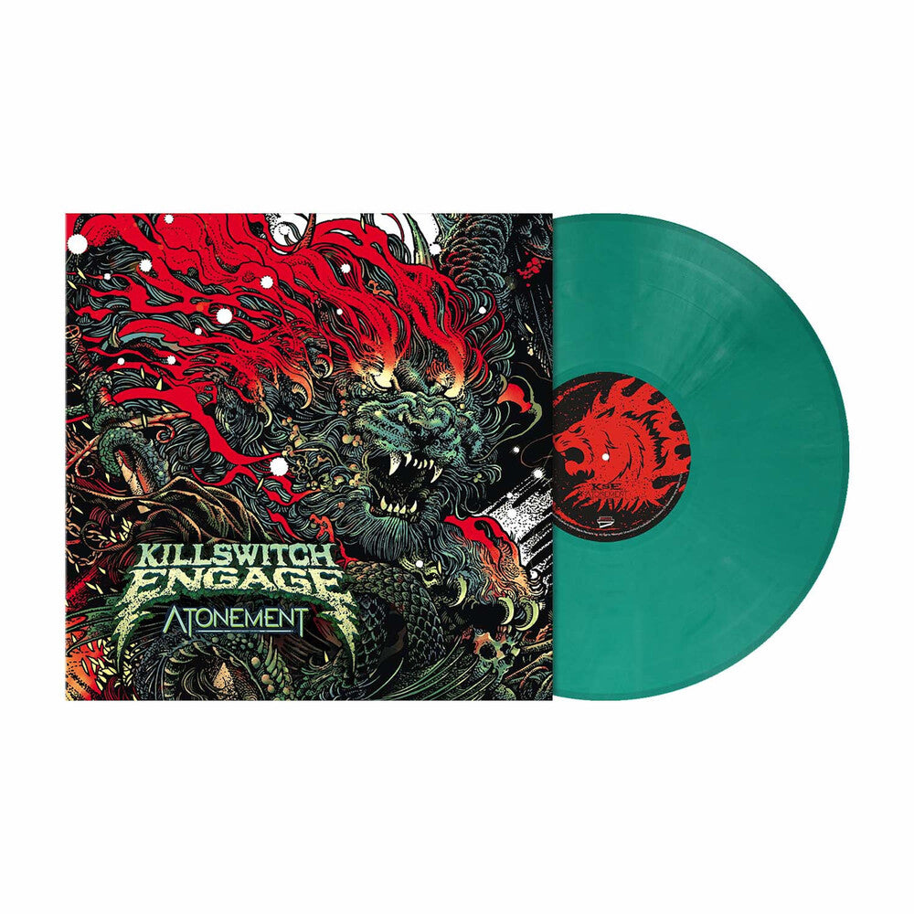 the album cover for Killswitch Engage - Atonement (Blue) [Colored Vinyl] (Teal)