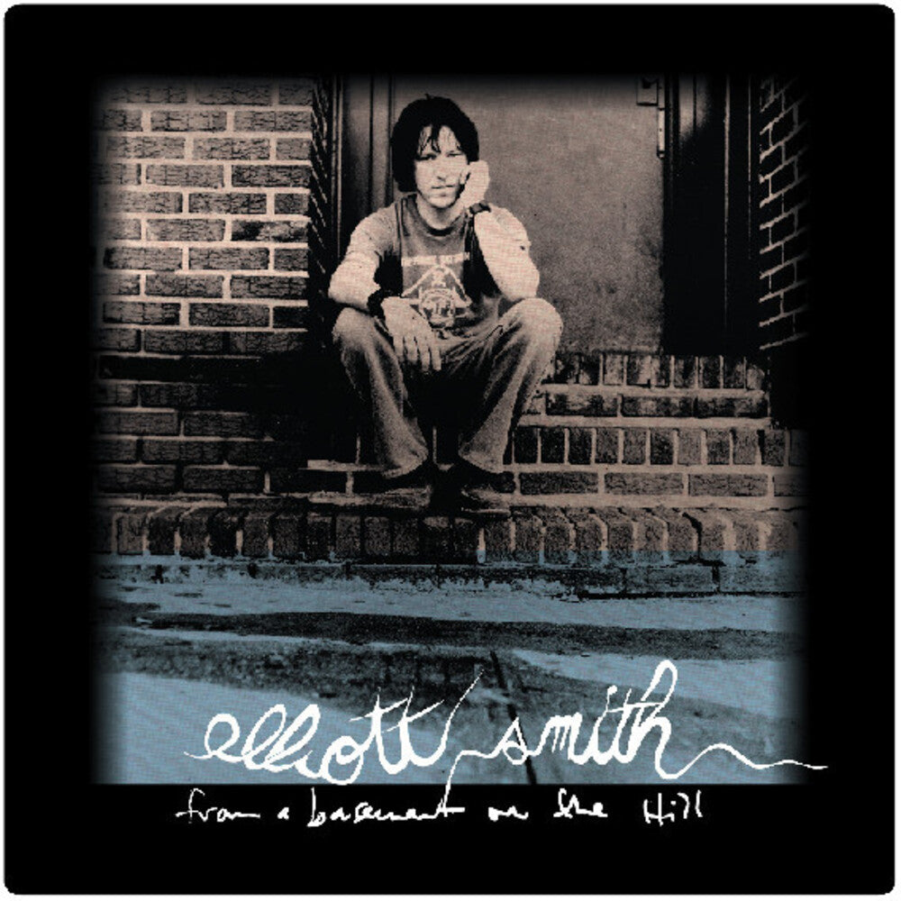 the album cover for Elliot Smith - From A Basement On The Hill (Remaster) (Gate)
