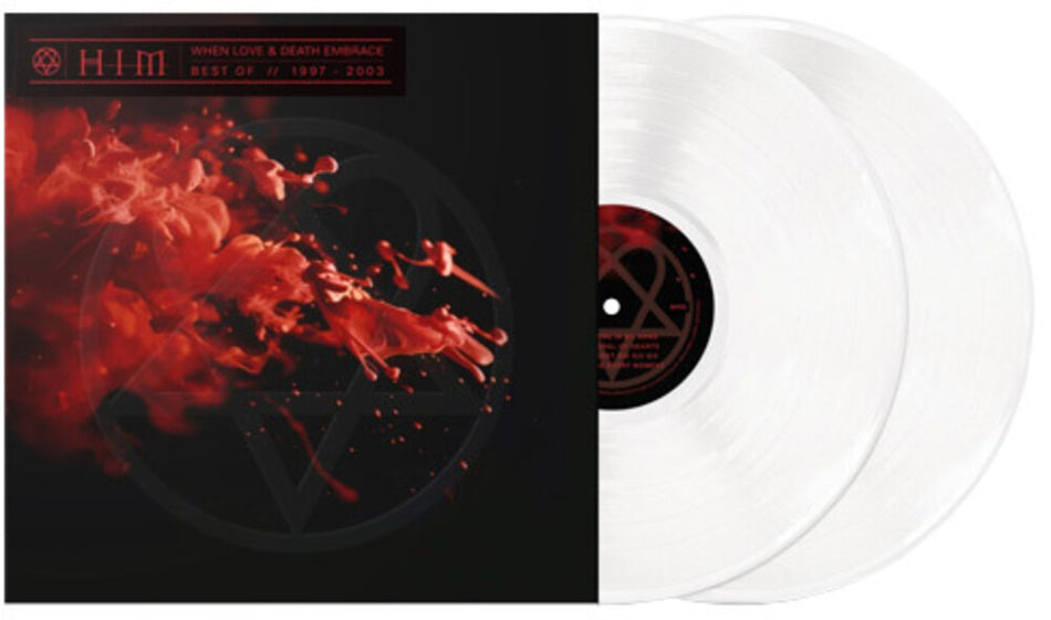 the album cover for Him - When Love and Death Embrace